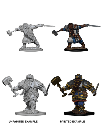 DND Nolzur's Marvelous Miniatures W1 Dwarf Male Fighter