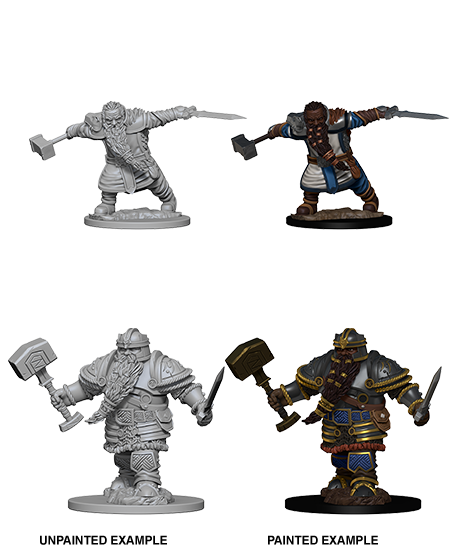 DND Nolzur's Marvelous Miniatures W1 Dwarf Male Fighter