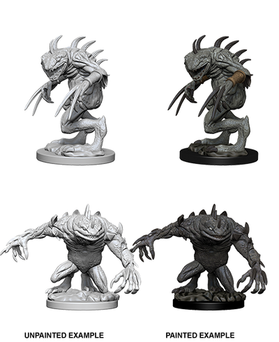 DND Nolzur's Marvelous Miniatures W5 Gray Slaad and Death Slaad