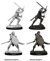 Pathfinder Deep Cuts Unpainted Miniatures W6 Female Elf Fighter