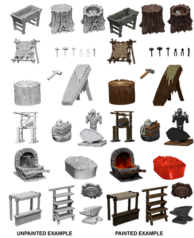 WizKids Deep Cuts Unpainted Miniatures W8 Accessories