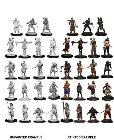 WizKids Deep Cuts Unpainted Miniatures W8 Townspeople