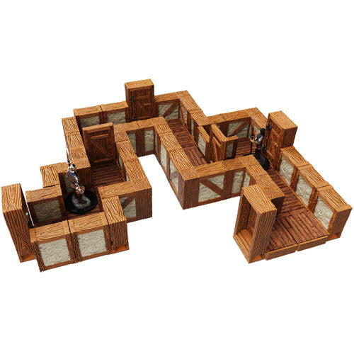 WarLock Tiles Town and Village 1Inch Straight Walls Expansion